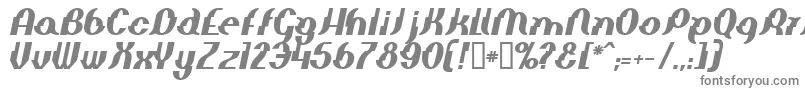フォントElepbi – 白い背景に灰色の文字