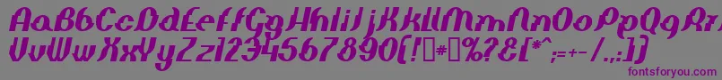 Elepbi Font – Purple Fonts on Gray Background