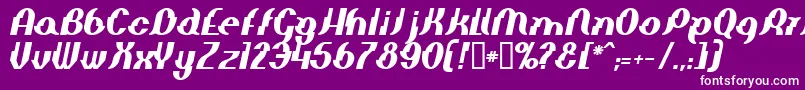 Elepbi Font – White Fonts on Purple Background