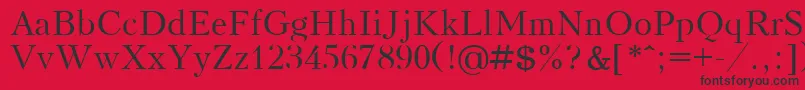 KudrashovPlain Font – Black Fonts on Red Background