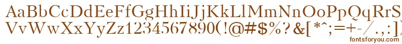 Шрифт KudrashovPlain – коричневые шрифты на белом фоне
