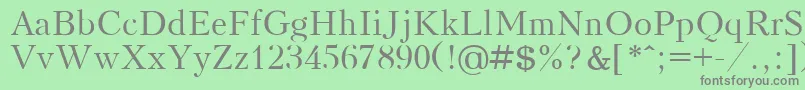 KudrashovPlain Font – Gray Fonts on Green Background