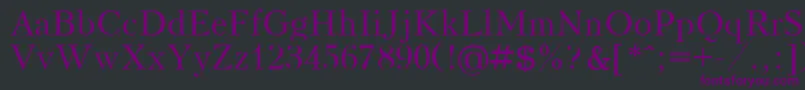 KudrashovPlain Font – Purple Fonts on Black Background