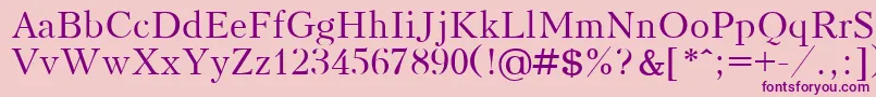 KudrashovPlain Font – Purple Fonts on Pink Background