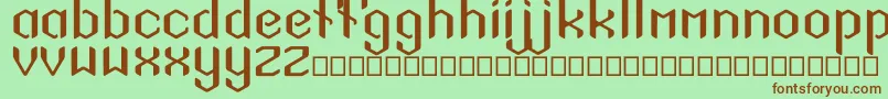 SigilSans Font – Brown Fonts on Green Background