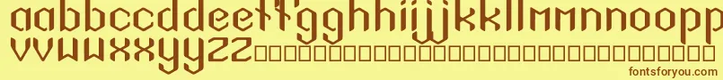 Police SigilSans – polices brunes sur fond jaune
