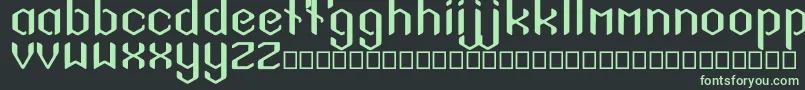 SigilSans-fontti – vihreät fontit mustalla taustalla