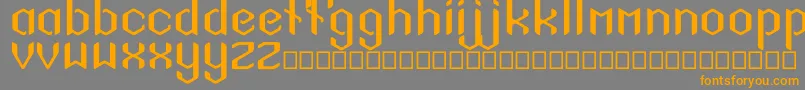 Шрифт SigilSans – оранжевые шрифты на сером фоне