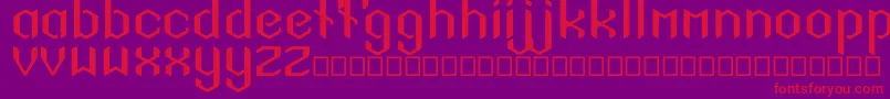 SigilSans Font – Red Fonts on Purple Background