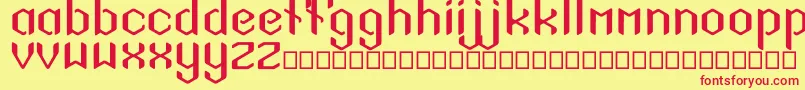 SigilSans Font – Red Fonts on Yellow Background