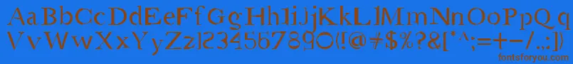 Подробнее о шрифте Amgaea Шрифт Amgaea – коричневые шрифты на синем фоне