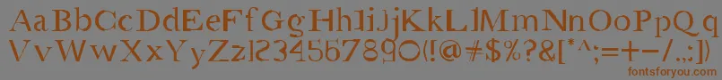 Amgaea Font – Brown Fonts on Gray Background