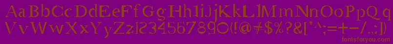 Amgaea Font – Brown Fonts on Purple Background