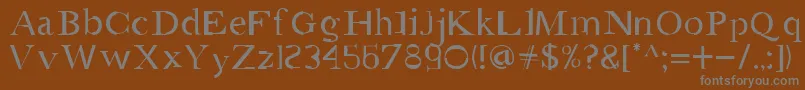 Шрифт Amgaea – серые шрифты на коричневом фоне