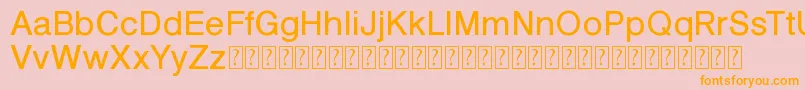 KelveticaNobis Font – Orange Fonts on Pink Background