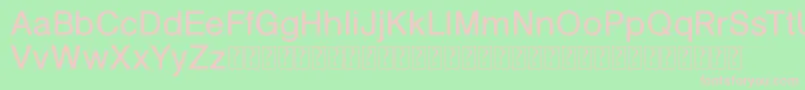 KelveticaNobis Font – Pink Fonts on Green Background