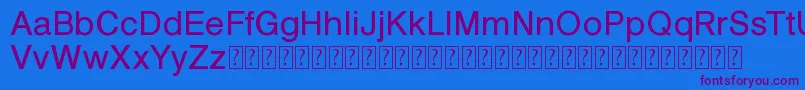 KelveticaNobis Font – Purple Fonts on Blue Background