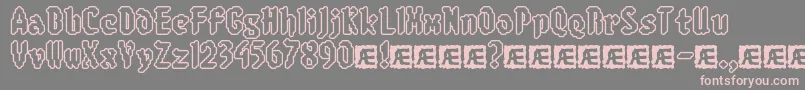 8blimro Font – Pink Fonts on Gray Background