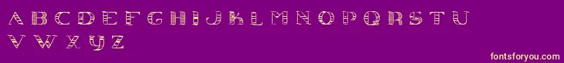 Conjecture Font – Yellow Fonts on Purple Background