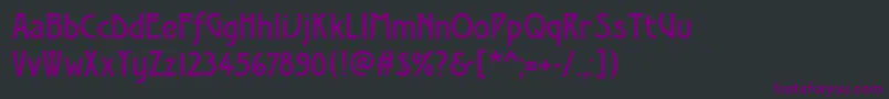 フォントModernistOne – 黒い背景に紫のフォント