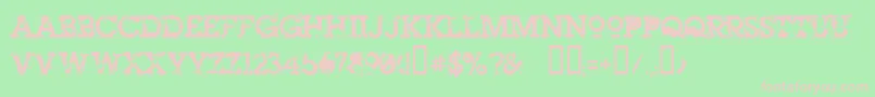 Heroin07 Font – Pink Fonts on Green Background