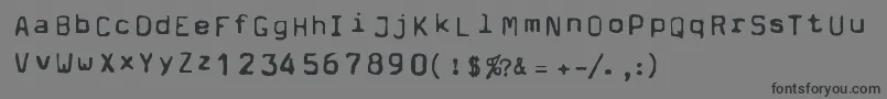 Dpm Font – Black Fonts on Gray Background