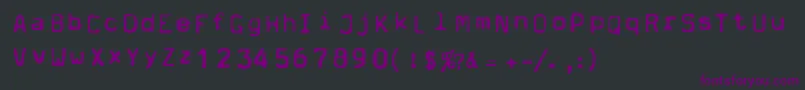 Шрифт Dpm – фиолетовые шрифты на чёрном фоне