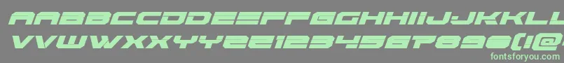 Eridanusital-Schriftart – Grüne Schriften auf grauem Hintergrund