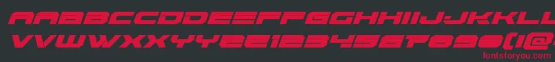 Eridanusital Font – Red Fonts on Black Background