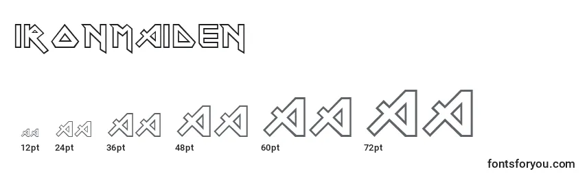 Размеры шрифта IronMaiden