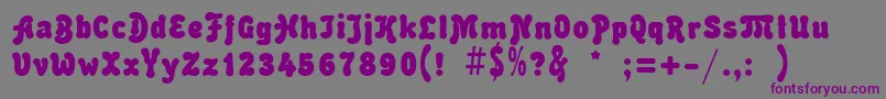 MalahitBold Font – Purple Fonts on Gray Background