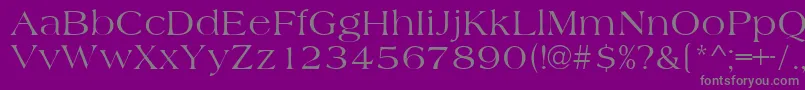 AmidbNormal Font – Gray Fonts on Purple Background