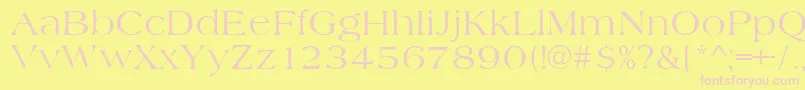 AmidbNormal Font – Pink Fonts on Yellow Background