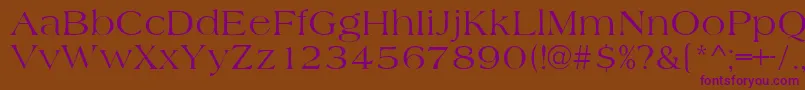 AmidbNormal Font – Purple Fonts on Brown Background