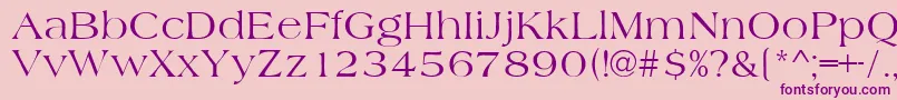 AmidbNormal-Schriftart – Violette Schriften auf rosa Hintergrund