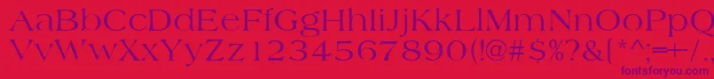 AmidbNormal Font – Purple Fonts on Red Background