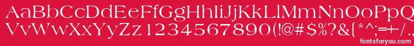 AmidbNormal Font – White Fonts on Red Background