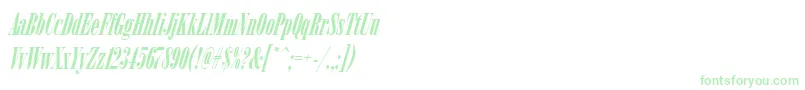 ArsisdregItalic Font – Green Fonts on White Background