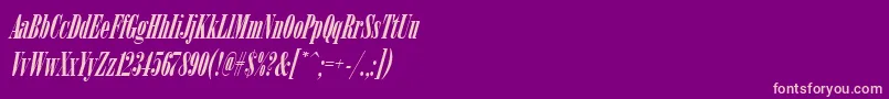 ArsisdregItalic Font – Pink Fonts on Purple Background