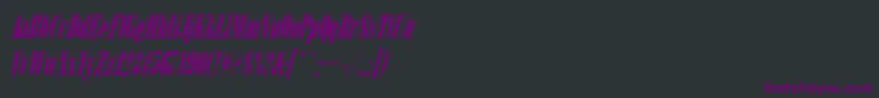 ArsisdregItalic Font – Purple Fonts on Black Background