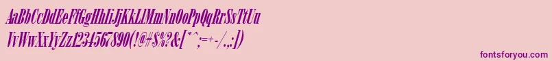 ArsisdregItalic Font – Purple Fonts on Pink Background