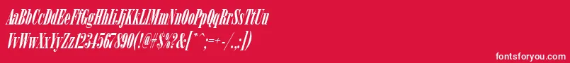 fuente ArsisdregItalic – Fuentes Blancas Sobre Fondo Rojo