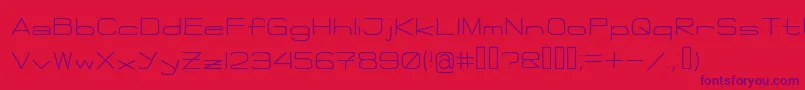 Flattie Font – Purple Fonts on Red Background