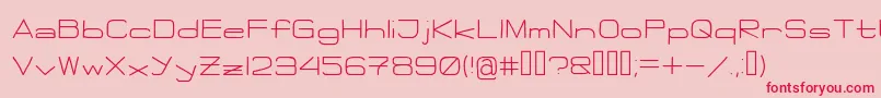 Flattie Font – Red Fonts on Pink Background