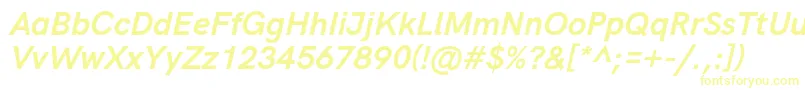 Шрифт HkgroteskBoldlegacyitalic – жёлтые шрифты