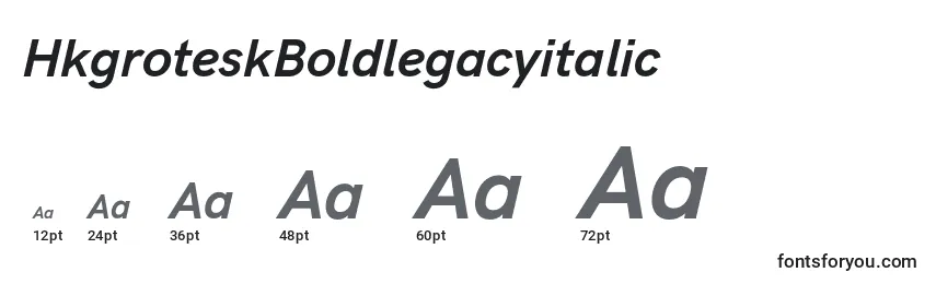 Размеры шрифта HkgroteskBoldlegacyitalic (42933)
