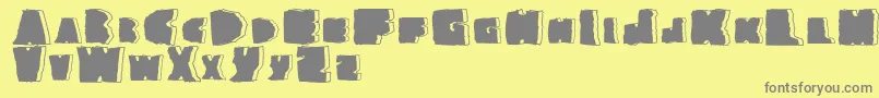 NationalgraniteRegular Font – Gray Fonts on Yellow Background