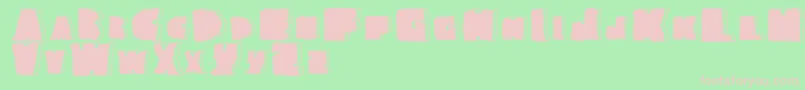 NationalgraniteRegular Font – Pink Fonts on Green Background