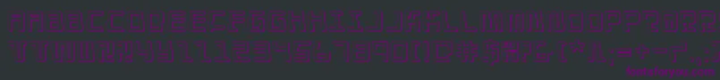 Droidlover3D Font – Purple Fonts on Black Background