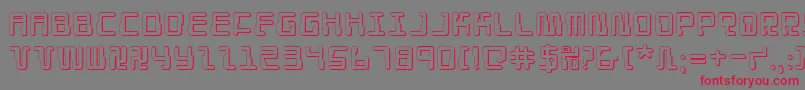 Droidlover3D Font – Red Fonts on Gray Background